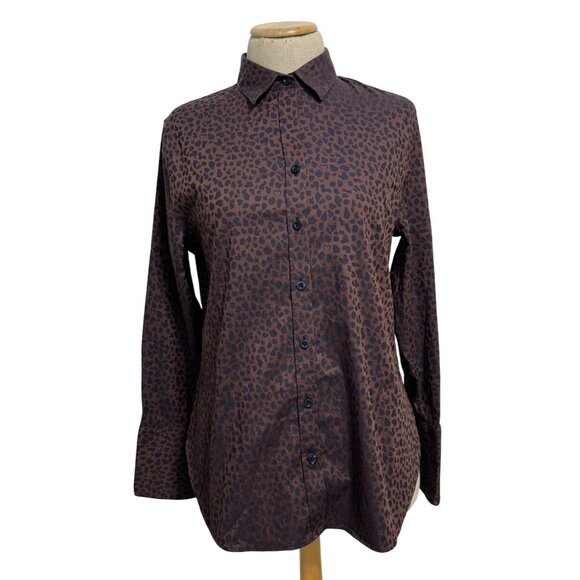 Chico's Women's Sz S No-Iron Button-Down Long Sleeve Shirt - Picture 1 of 10